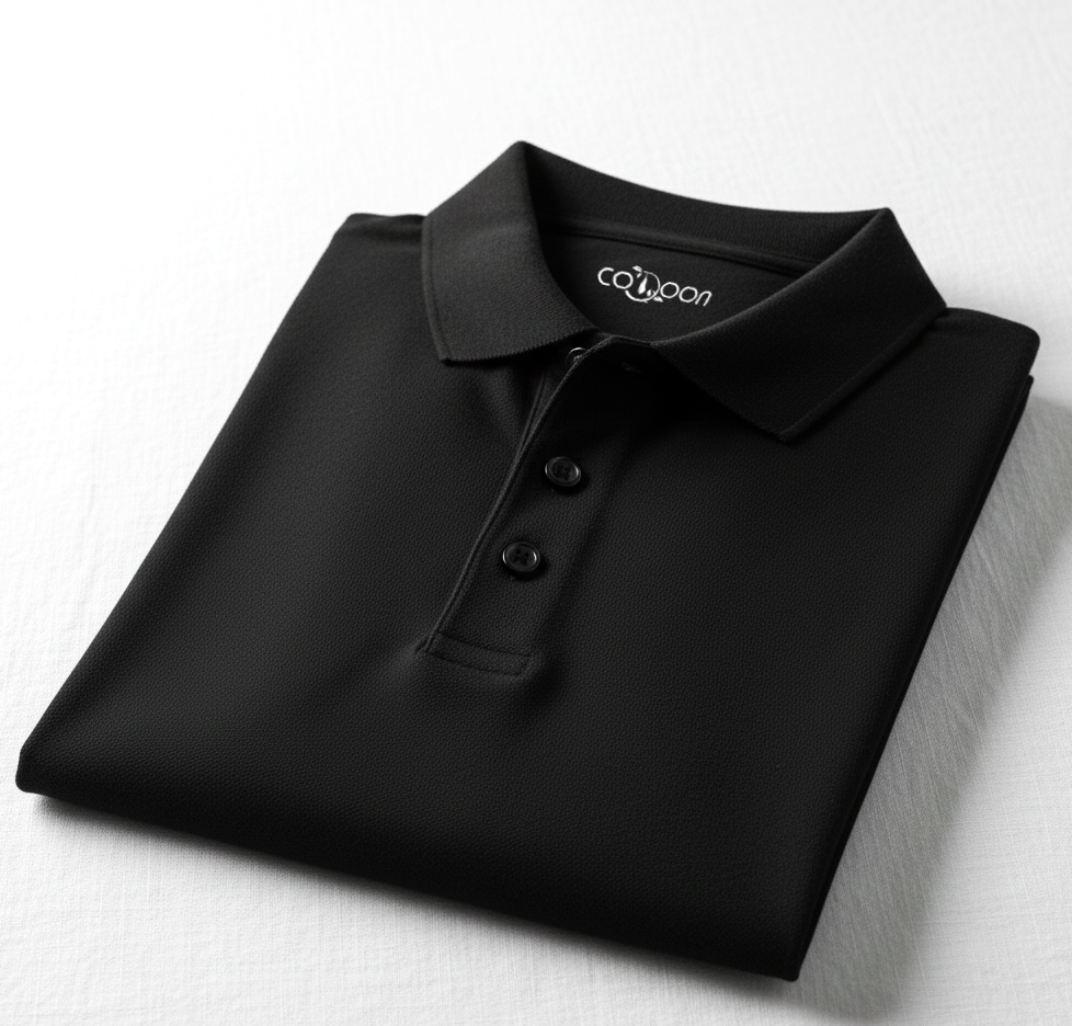 Men's Solids & Pastels Polo Neck T-Shirt