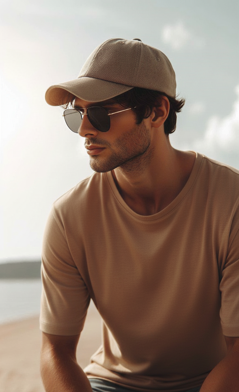 Men's Solids & Pastels Oversized T-Shirt