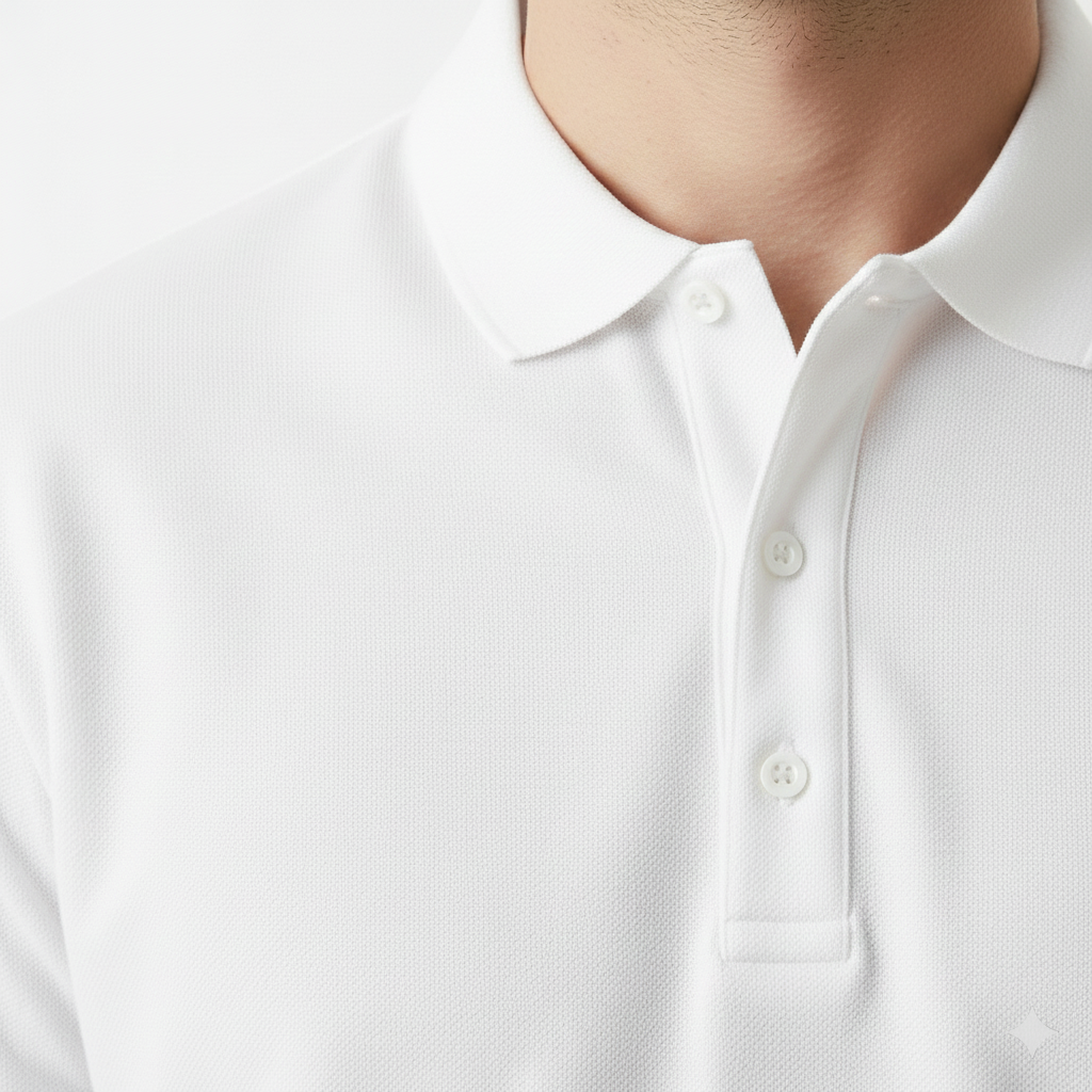 Men's Solids & Pastels Polo Neck T-Shirt