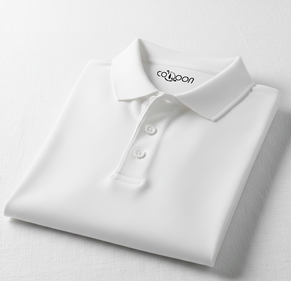 Men's Solids & Pastels Polo Neck T-Shirt