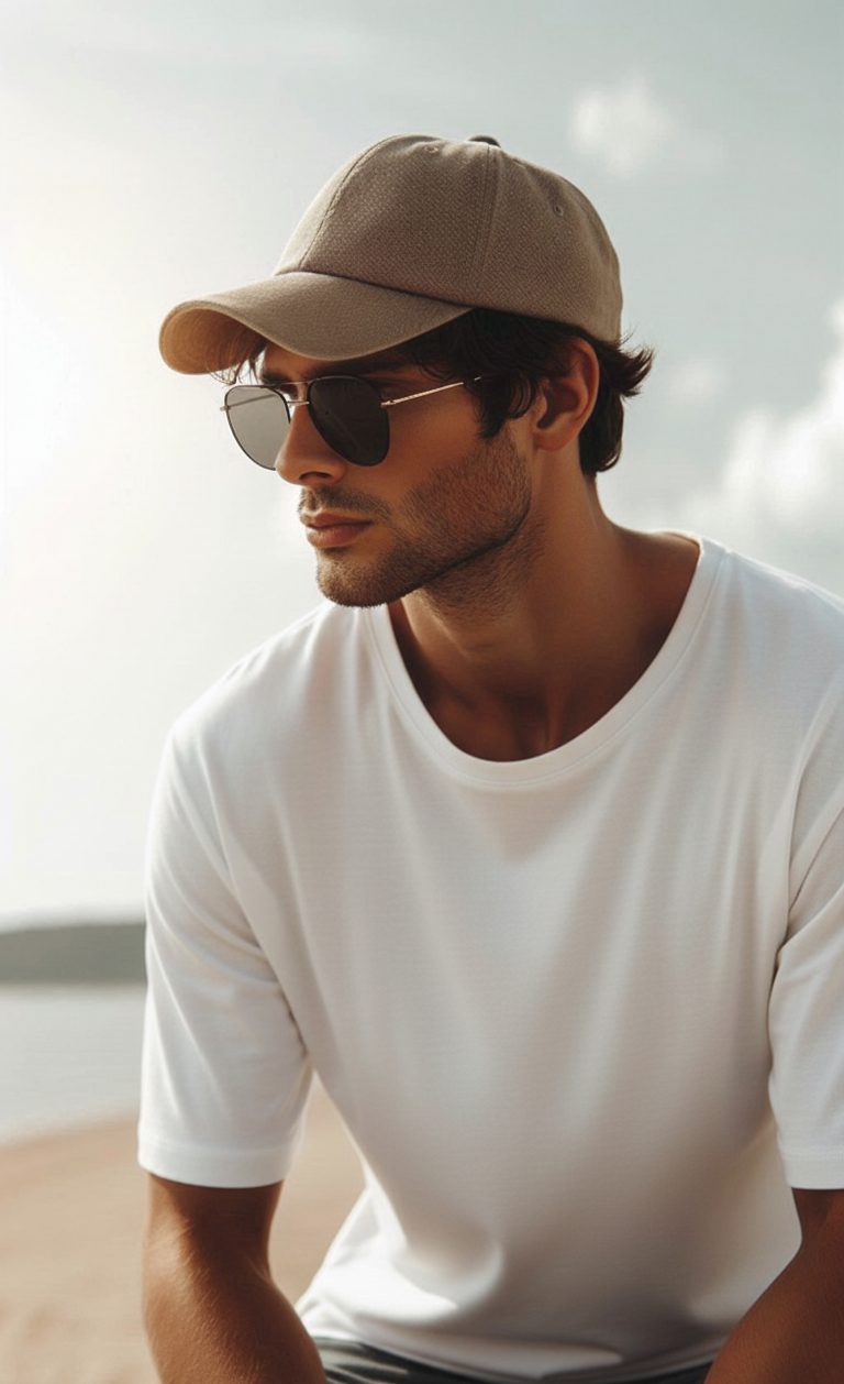 Men's Solids & Pastels Oversized T-Shirt