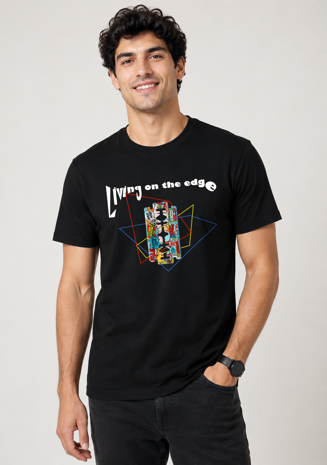 Men's Living On The Edge Regular T-Shirt