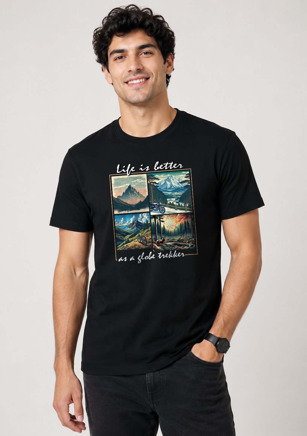 Men's Globe Trekker Regular T-Shirt