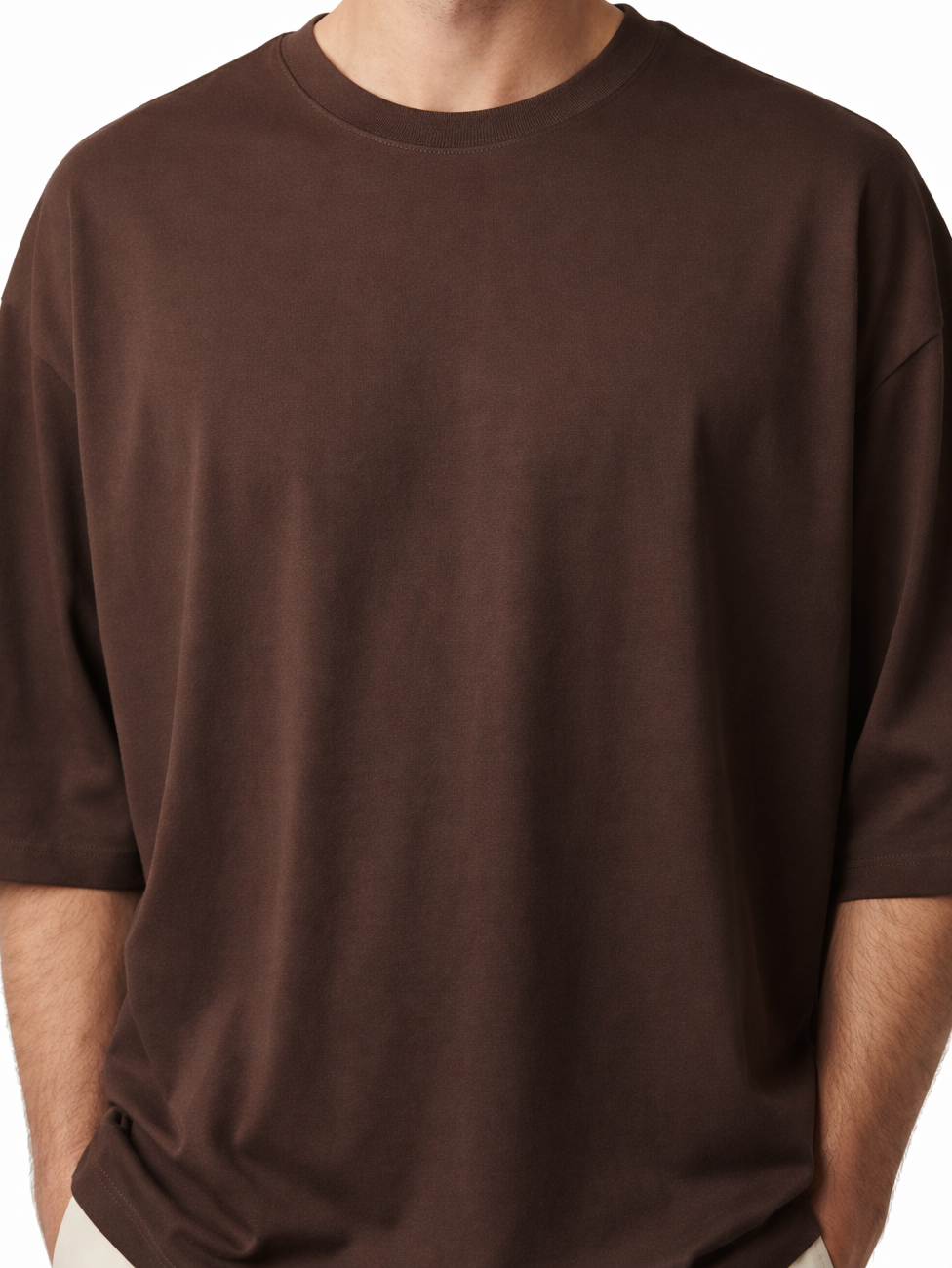 Men's Solids & Pastels Oversized T-Shirt