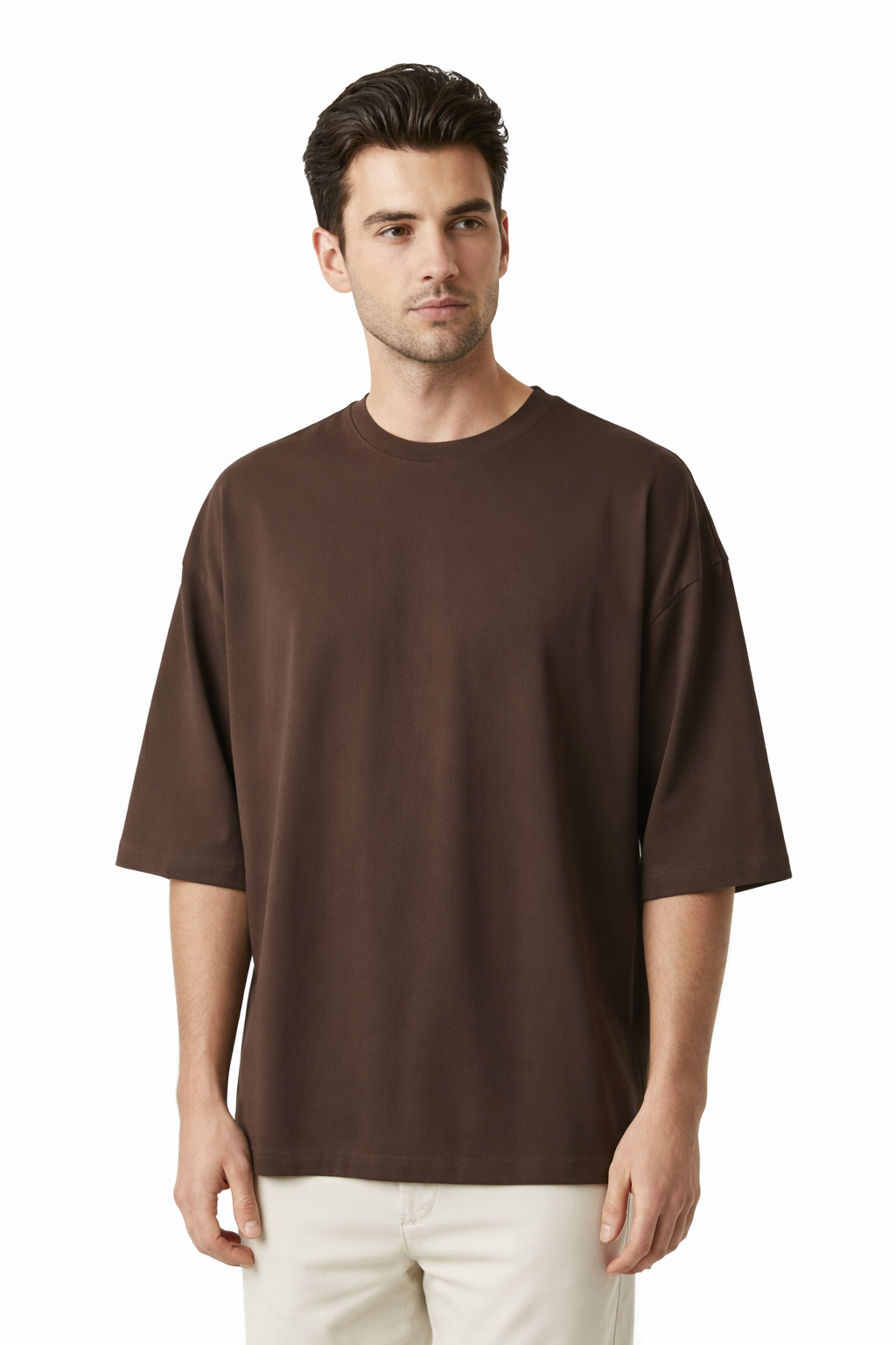 Men's Solids & Pastels Oversized T-Shirt