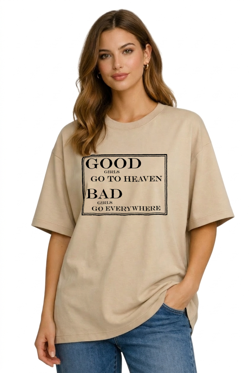 Women's Good Girls Oversized Drop-shoulder T-Shirt
