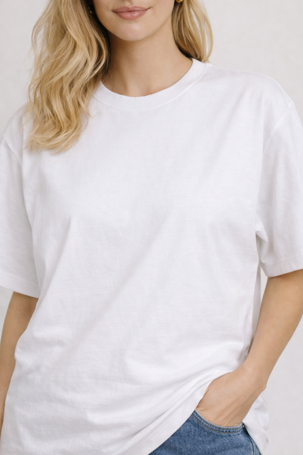 Women's Solids & Pastels Oversized Drop-shoulder T-Shirt
