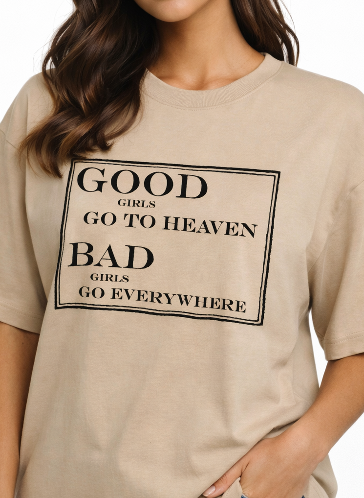 Women's Good Girls Oversized Drop-shoulder T-Shirt