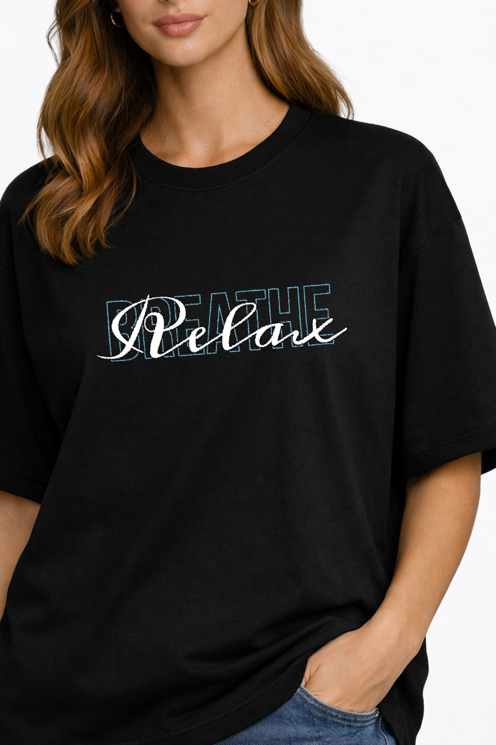 Women's Relax-Breathe Oversized Drop-shoulder T-Shirt