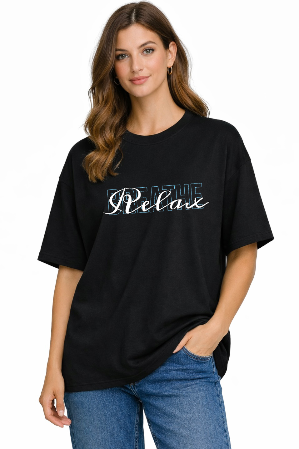 Women's Relax-Breathe Oversized Drop-shoulder T-Shirt