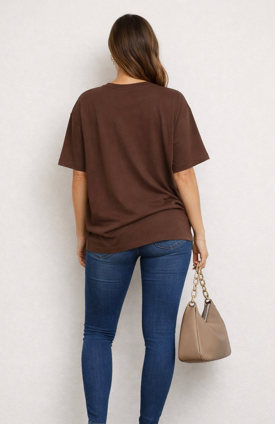 Women's Skull Oversized Drop-shoulder T-Shirt