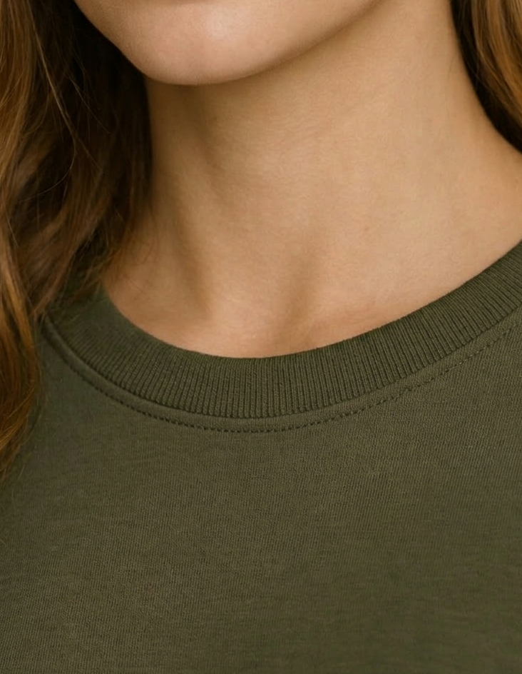 Women's Solids & Pastels Oversized Drop-shoulder T-Shirt