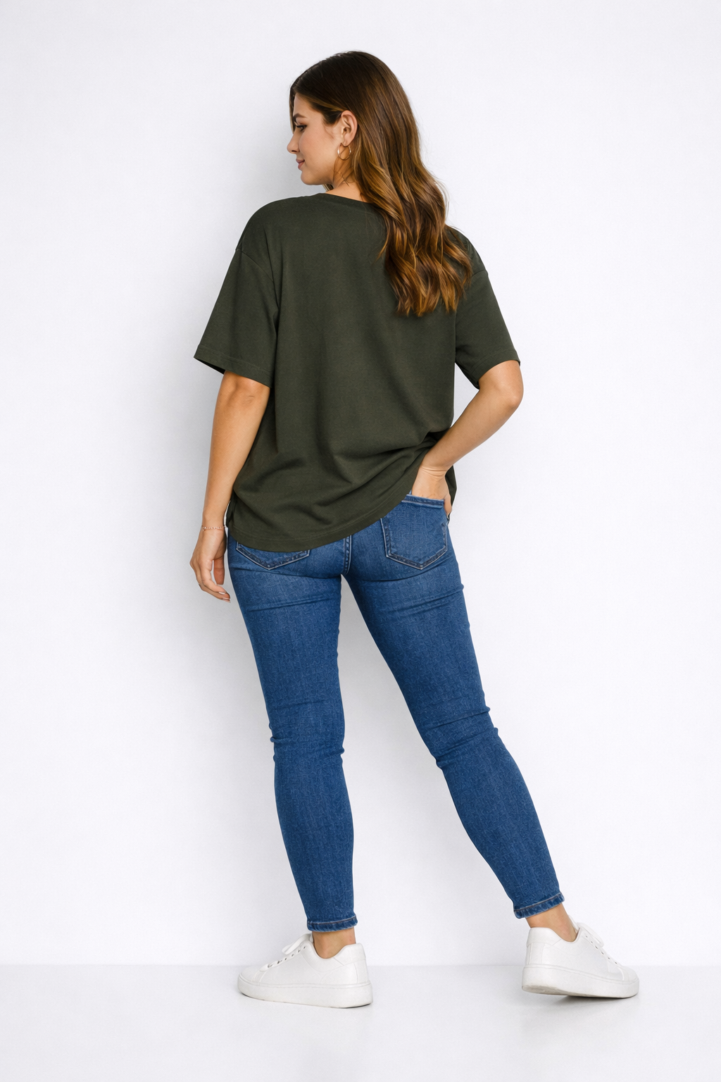 Women's Solids & Pastels Oversized Drop-shoulder T-Shirt