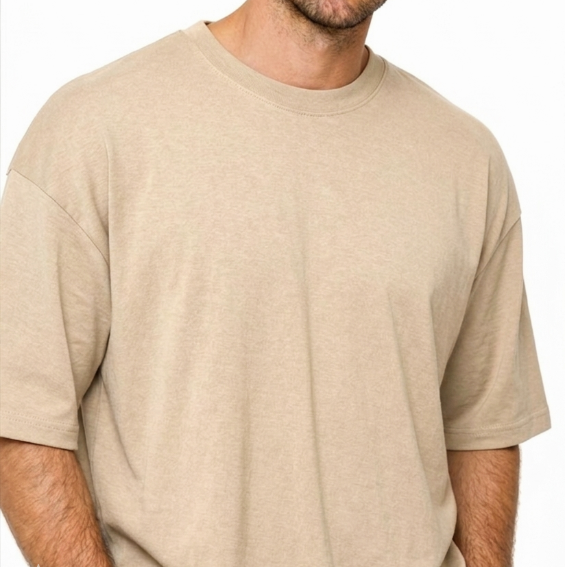 Men's Solids & Pastels Oversized T-Shirt