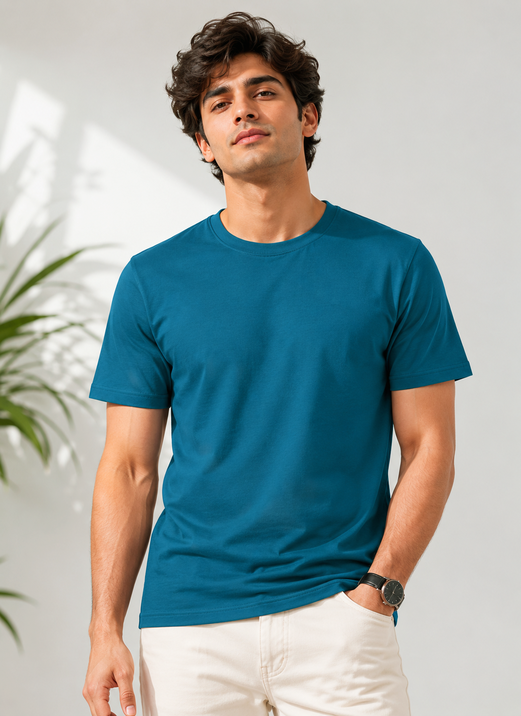 Men's Solids & Pastels Regular T-Shirt