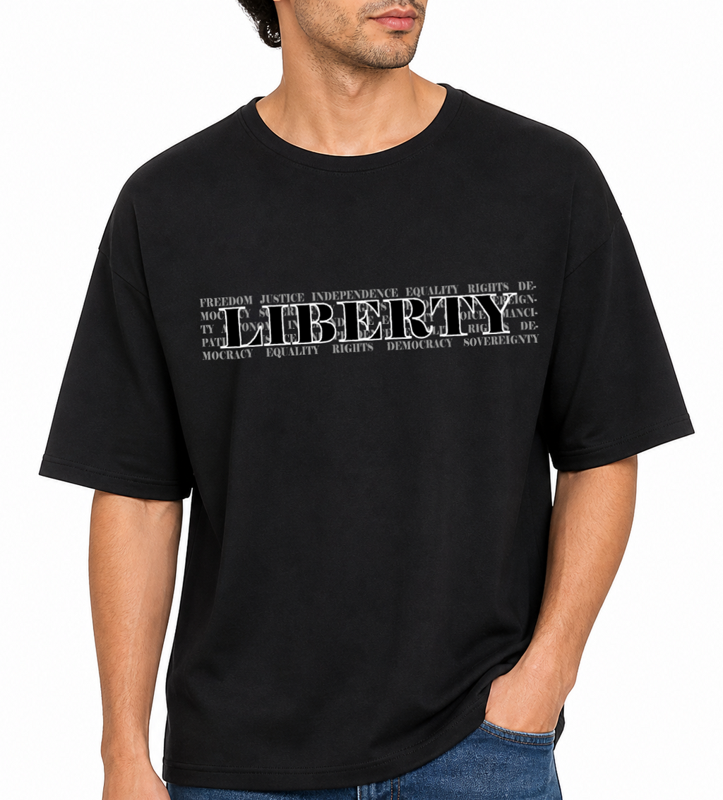 Men's Statue Of Liberty Oversized T-Shirt