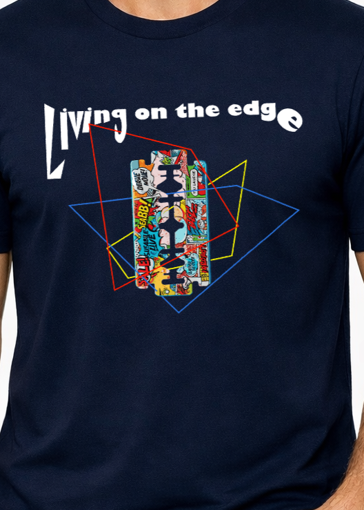 Men's Living On The Edge Regular T-Shirt