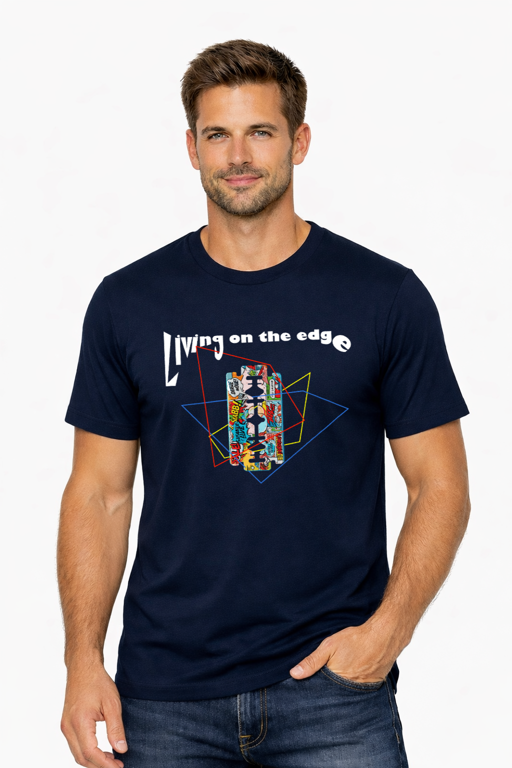Men's Living On The Edge Regular T-Shirt