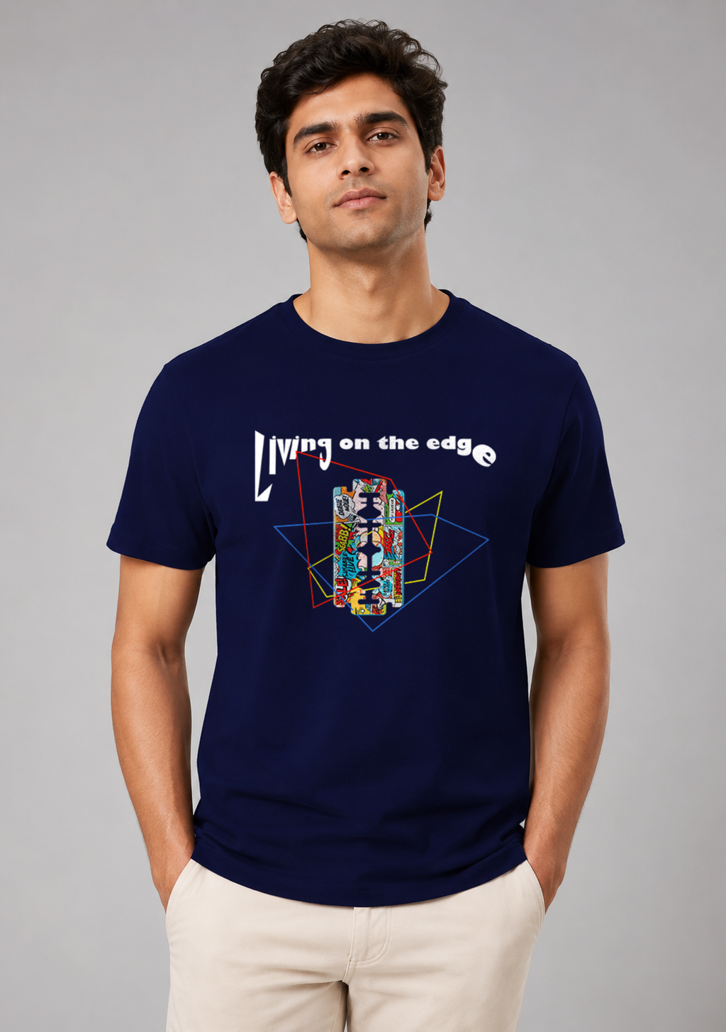 Men's Living On The Edge Regular T-Shirt