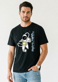 Men's Astro-Nahh Regular T-Shirt in Black
