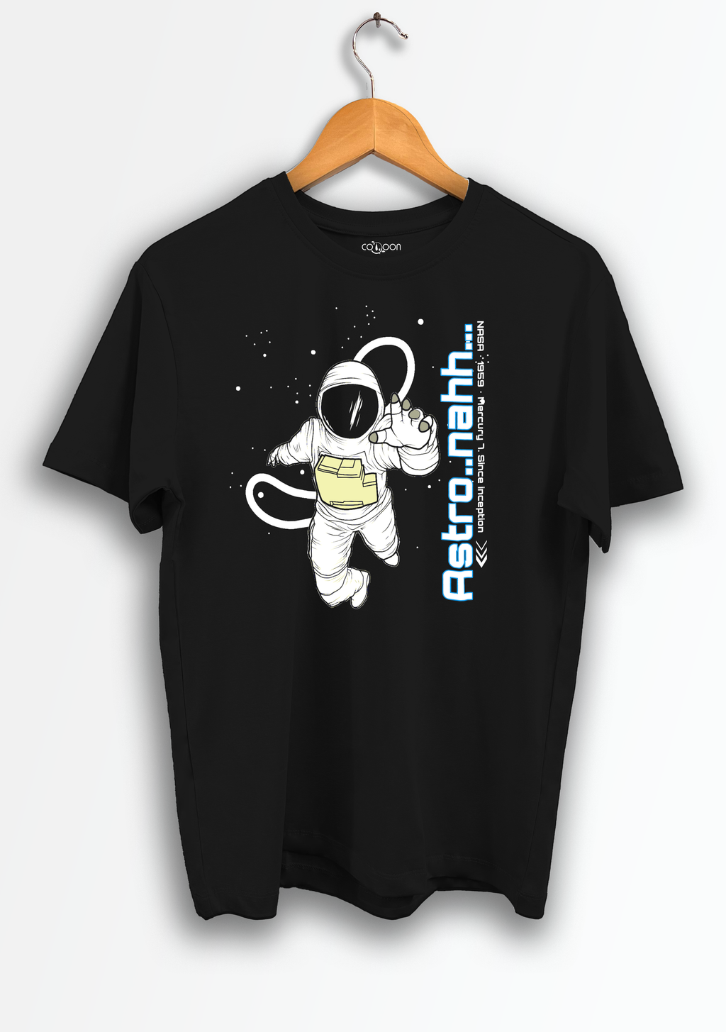 Men's Astro-Nahh Regular T-Shirt in Black