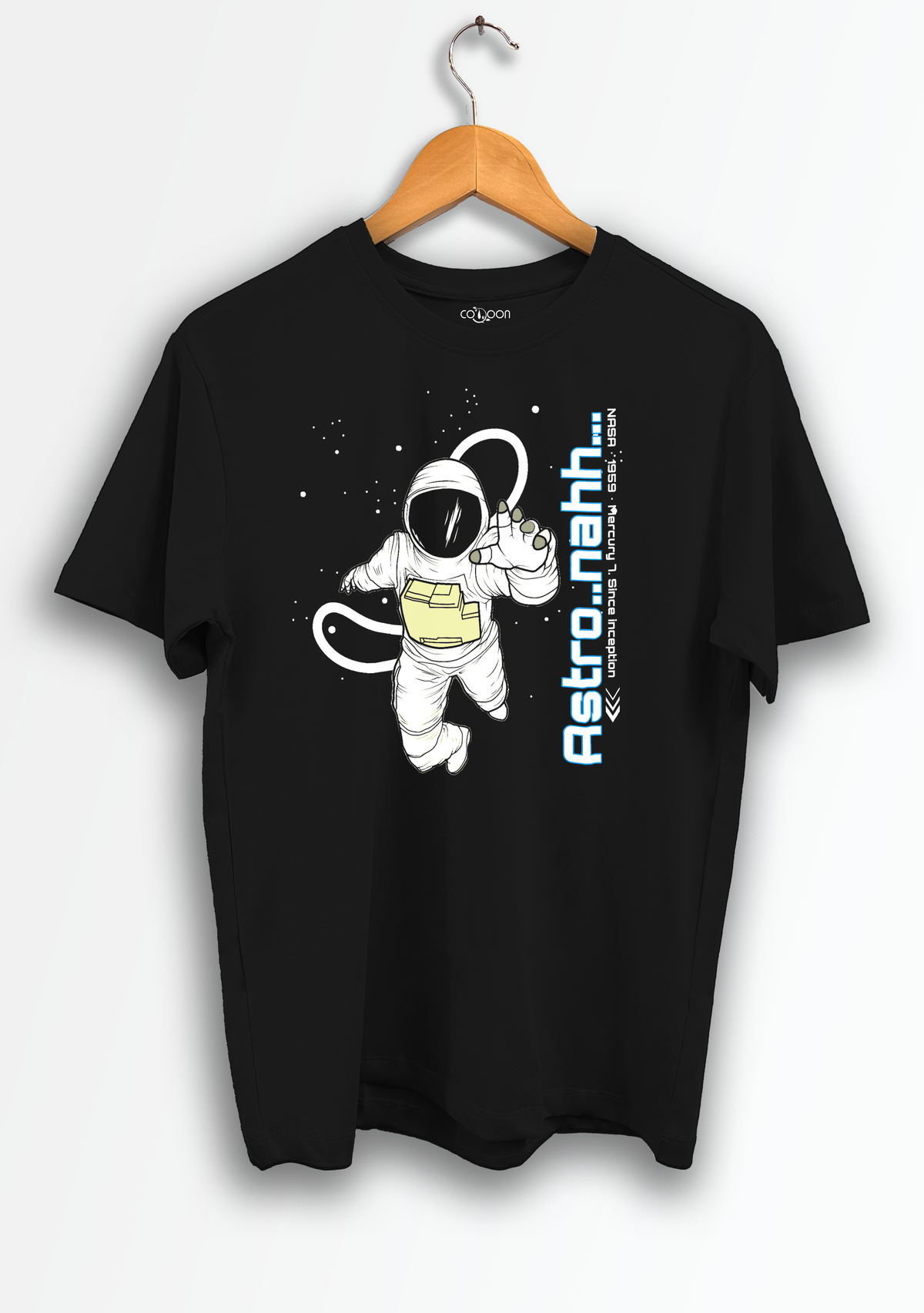 Men's Astro-Nahh Regular T-Shirt in Black